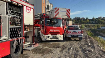 Düzce Konuralp'te 4 katlı binadaki yangın 2 odada etkili oldu, söndürüldü