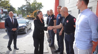 Edirne Belediye Başkanı Gencan, İtfaiye Haftası'nda personele teşekkür etti