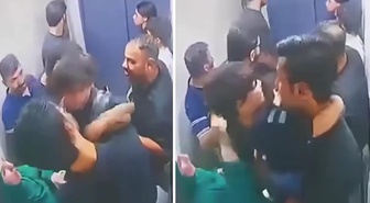 Irak'ta halatı kopan asansör 7'nci kattan zemine çakıldı! 9 kişinin yaralandığı anlar kamerada