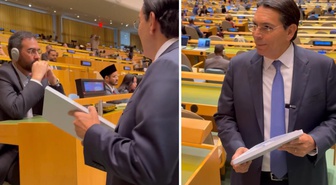 İsrailli temsilciden BM Genel Kurulu'nda provokatif hareket! İranlı diplomatın yanına giderek...