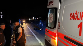 Kütahya-Eskişehir yolundaki kazada motosiklet sürücüsü 71 yaşında hayatını kaybetti