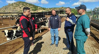 Kütahya İl Tarım ve Orman Müdürü Ertan Keleş, hastalıktan ari işletmeyi ziyaret etti