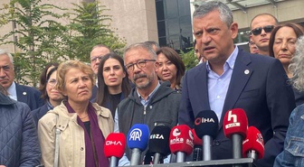 Özgür Özel, 103 kişinin öldüğü 10 Ekim Gar davası için Sıhhiye Adliyesi'ne geldi