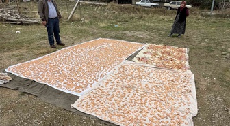 Sinop Boyabat'ta tarhana hazırlıkları Esentepe Mahallesi'nde başladı