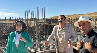 Taşlıçay Kaymakamı Kılıç ve Başkan Budak, proje alanlarını yerinde inceledi