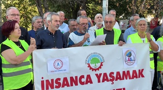 Tüm Emeklilerin Sendikası Muğla Şubesi seyyanen zam için eylem yaptı