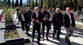 TÜRK-İŞ Genel Başkanı Ergün Atalay, Soma Maden Şehitliği'ni ziyaret etti