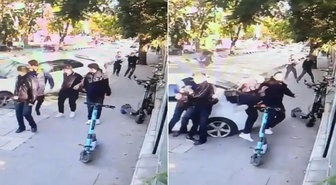Otomobil kaldırıma çıktı; 4 öğrenci ölümden döndü