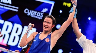 Boksör Hatice Akbaş, Avrupa Boks Şampiyonası'nda 51 kiloda altın madalya kazandı