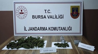 Bursa İnegöl'de 1 kilo 71 gram kubar esrar ele geçirildi, 1 kişi gözaltına alındı