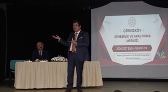 Çerkezköy'de rehberlik toplantısına İl Milli Eğitim Müdürü Yeniyol katıldı