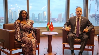 Dışişleri Bakanı Fidan, BM 81. Genel Kurulu'nda Gine Bissau mevkidaşı Jamu ile görüştü