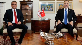 Fidan, BM 81. Genel Kurulu marjında KKTC Cumhurbaşkanı Erhürman ile görüştü