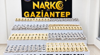 Gaziantep'te operasyonda 572 bin uyuşturucu hap bulundu, 3 zanlı gözaltına alındı