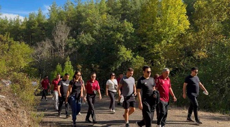 Gazipaşa'da Avrupa Spor Haftası doğa yürüyüşüne Kaymakam Uğuz katıldı
