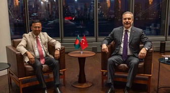 Hakan Fidan, New York'ta Bangladeş Dışişleri Devlet Bakanı Humaiun Kobir'i kabul etti