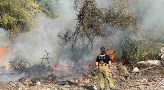 Mudanya'da orman yangını, Yunus Timleri'nin dumanı fark etmesiyle büyümeden söndürüldü.