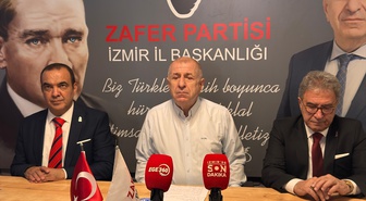 Ümit Özdağ, İzmir'de İsrail halkına Netanyahu'yu sandıkta gömme çağrısı yaptı