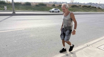 Avcılar'da yaşayan Kemal Demirkol, yüksek tansiyonu için her gün 30 km yürüyor