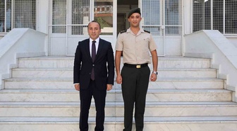 Çine Kaymakamı Ali Erdoğan, Askerlik Şubesi Başkanı Çınar'a başarılar diledi