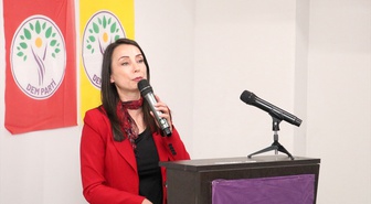 DEM Parti Eş Genel Başkanı Hatimoğulları Erzurum'da ekim ayı için çağrıda bulundu