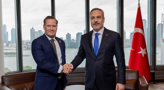 Fidan, ABD'nin BM Daimi Temsilcisi Waltz'ı New York'ta kabul etti