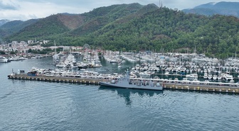Preveze Deniz Zaferi'nin 488. yıl dönümünde TCG Zıpkın Marmaris'te halka açıldı