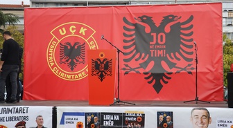 Üsküp'te UÇK komutanlarının Lahey'de aldığı hapis cezaları protesto edildi