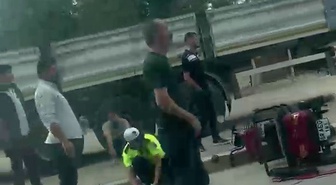 Adıyaman'da Atatürk Bulvarı'nda motosiklet ile otomobil çarpıştı, 1 kişi yaralandı