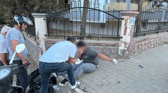 Adıyaman'da elektrikli bisiklet bahçe duvarına çarptı, 1 kişi yaralandı