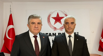 CHP Ankara İl Başkanı Yıldırım, Vatan Partisi Ankara İl Başkanı Reyhan'ı ziyaret etti
