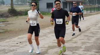Düzce'de Efteni Duatlonu'nun ikincisi 230 sporcunun katılımıyla yapıldı