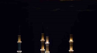 Edirne'nin simgesi Selimiye Camii, parçalı dolunayla eşsiz görüntü oluşturdu