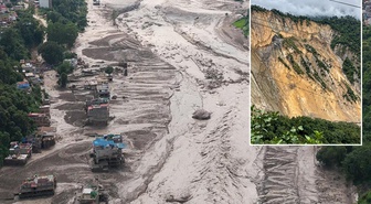 Dağ yerinden koptu! Nepal ve Hindistan'da felaket büyüyor