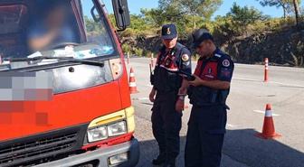 Muğla'da 21-27 Eylül jandarma denetiminde 202 araç trafikten men edildi