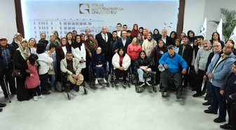 Sakatlar Derneği Tokat Şubesi, 73 birey adına TOGÜ Rektörü'ne teşekkür etti
