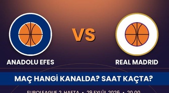Anadolu Efes Real Madrid maçı hangi kanalda, Anadolu Efes Real Madrid nereden CANLI izlenir?