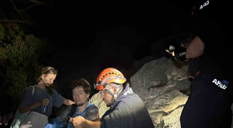 Antalya'da ormanlık alanda kaybolan 2 Rus turist AFAD dronuyla bulundu