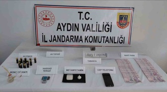 Aydın Kuşadası'nda jandarmanın uyuşturucu baskınında 1 kişi gözaltına alındı
