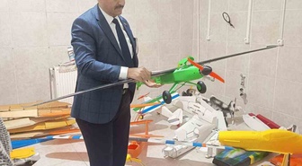 Bolvadin İlçe Millî Eğitim Müdürü, BİLSEM’deki İHA ve SİHA tasarımlarını inceledi