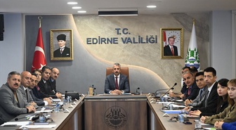 Edirne'de Bağımlılıkla Mücadele Kurulu, Vali Yunus Sezer başkanlığında toplandı