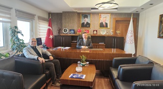 Eğitim-Bir-Sen Giresun İl Temsilcisi Sarı, İl Milli Eğitim Müdürü Tokgöz'ü ziyaret etti