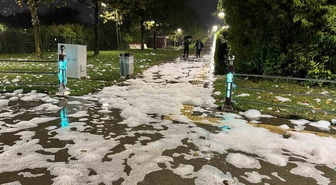 Kocaeli İzmit'te Sekapark'taki köpükte ilk analizde riskli kimyasal bulunmadı