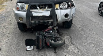 Konya Karapınar'da pikap ile motosiklet çarpıştı, 1 kişi yaralandı