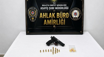 Malatya'da eğlence denetiminde 4 iş yeri mühürlendi, ruhsatsız tabanca bulundu