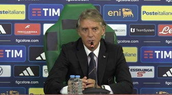 Mancini, İtalya'nın Türkiye'yi 4-1 yendiği maçta iyi futbol oynadıklarını söyledi