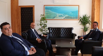 Muğla İl Milli Eğitim Müdürü Çay, Kaymakam Ekinci'yi ziyaret etti