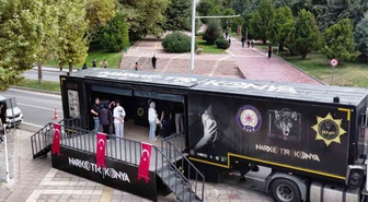 Narko Tır, İnönü Üniversitesi'nde öğrencilere uyuşturucunun zararlarını anlattı