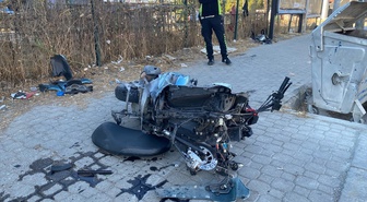Nazilli'de iki motosikletin çarpıştığı kazada sürücüler yaralandı