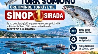 Sinop, Türk somonu üretiminde Türkiye'de ilk sırada yer alıyor